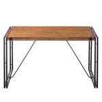 Table MANCHESTER Acacia massif / Métal - Acacia / Anthracite - 180 x 90 cm