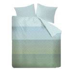 Parure de lit Lunas Coton - Vert - 240 x 200/220 cm + 2 oreillers 70 x 60 cm