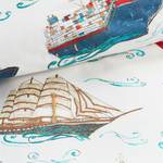 Kinderbeddengoed Ships katoen - wit/meerdere kleuren - 135x200cm + kussen 80x80cm