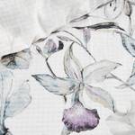 Parure de lit Breezy Garden Coton - Blanc vintage - 140 x 200/220 cm + oreiller 70 x 60 cm