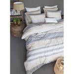 Parure de lit Woven Nature Coton - Beige / Gris clair - 200 x 200/220 cm + 2 oreillers 70 x 60 cm