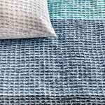 Parure de lit Ariadne Waffle Coton - Gris menthe - 135 x 200 cm + oreiller 80 x 80 cm