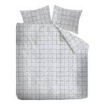 Parure de lit Bleach Coton - Gris clair - 200 x 200/220 cm + 2 oreillers 70 x 60 cm