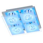LED-Deckenleuchte Gillian Glas / Eisen - 5-flammig