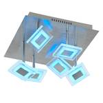 LED-Deckenleuchte Megan Glas / Eisen - 7-flammig