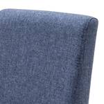 Gestoffeerde stoelen Foxa (set van 2) Geweven stof/massief beukenhout - beukenhout - Nachtblauw