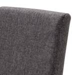 Gestoffeerde stoelen Foxa (set van 2) Geweven stof/massief beukenhout - beukenhout - Antraciet