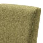 Chaises capitonnée Foxa (lot de 2) Tissu / Hêtre massif - Hêtre - Vert olive