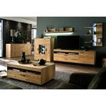 Tv-meubel Kiah Massief knoestig eikenhout - Breedte: 224 cm
