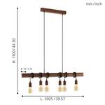 Pendelleuchte Townshend IV Stahl - 6-flammig