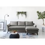 Ecksofa Mia Mia II Webstoff - Grau - Longchair davorstehend rechts