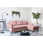 Ecksofa Mia Mia II Webstoff - Mauve - Longchair davorstehend rechts