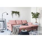 Ecksofa Mia Mia II Webstoff - Mauve - Longchair davorstehend rechts