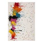 Laagpolig vloerkleed Guayama Drop kunstvezels - crèmekleurig/meerdere kleuren - 160 x 230 cm