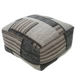 Pouf carré Phoenix I Tissu - Beige / Marron