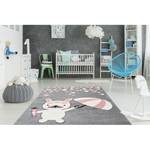 Tapis enfant Australia Clermont Fibres synthétiques - Gris / Rose - 120 x 170 cm