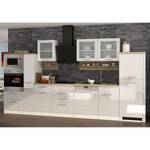 Küchenzeile Mailand VII Mit Apothekerschrank - Weiß - Glaskeramik - Mit Elektrogeräten