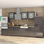 Küchenzeile Mailand VI Graphit - Glaskeramik - Mit Elektrogeräten