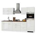 Küchenzeile Mailand VIII Weiß - Glaskeramik - Mit Elektrogeräten - Ohne Kühlschrank