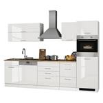 Küchenzeile Mailand IX Weiß - Glaskeramik - Mit Elektrogeräten - Ohne Kühlschrank
