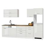 Küchenzeile Mailand IX Weiß - Ohne Kochfeld - Ohne Elektrogeräte - Ohne Kühlschrank