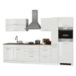 Küchenzeile Mailand X Mit Apothekerschrank - Weiß - Glaskeramik - Mit Elektrogeräten - Ohne Kühlschrank
