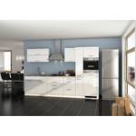 Küchenzeile Mailand X Mit Apothekerschrank - Weiß - Induktion - Mit Elektrogeräten - Mit Kühlschrank