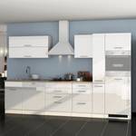 Küchenzeile Mailand XI Mit Apothekerschrank - Weiß - Ohne Kochfeld - Ohne Elektrogeräte - Ohne Kühlschrank