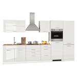 Küchenzeile Mailand XII Weiß - Glaskeramik - Mit Elektrogeräten
