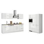 Küchenzeile Mailand XV Mit Apothekerschrank - Weiß - Glaskeramik - Mit Elektrogeräten