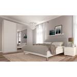 Armadio con ante scorrevoli SKØP VI Specchio / Bianco alpino - 181 x 236 cm - 2 ante - Smart