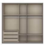 Schwebetürenschrank SKØP VII Graphit / Grauspiegel - 225 x 222 cm - 2 Türen - Classic