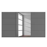 Schwebetürenschrank SKØP VII Graphit / Grauspiegel - 405 x 236 cm - 3 Türen - Premium