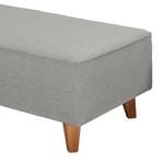 Polsterhocker Nordic Chic Webstoff - Granit