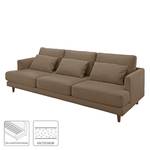 Sofa Westcoast (3-Sitzer) Webstoff - Havanna - 6 Kissen