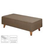 Polsterhocker Nordic Chic Webstoff - Havanna