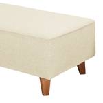 Polsterhocker Nordic Chic Webstoff - Hellbeige