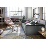 Bigsofa Big Cube Casual Samt - Grau - Breite: 274 cm