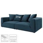 Grand canapé Big Cube Casual Velours - Bleu marine - Largeur : 304 cm