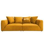 Bigsofa Big Cube Casual Samt - Senfgelb - Breite: 304 cm