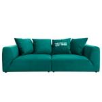 Bigsofa Big Cube Casual Samt - Petrol - Breite: 304 cm