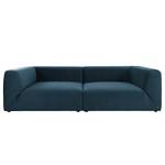 Bigsofa Big Cube Style Samt - Marineblau - Breite: 274 cm