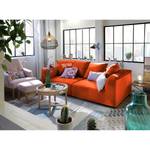 Bigsofa Big Cube Casual Samt - Orange - Breite: 304 cm