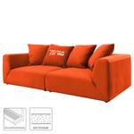 XXL-bank Big Cube Casual Fluweel - Oranje - Breedte: 304 cm