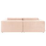 Grand canapé Big Cube Style Velours - Rose clair - Largeur : 304 cm