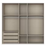 Drehtürenschrank SKØP country reflect Landhaus weiß/ Kristallspiegel - 225 x 222 cm - Classic