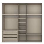 Drehtürenschrank SKØP III Hochglanz Weiß - 225 x 236 cm - Comfort