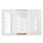 Armoire SKØP XI Blanc brillant / Miroir en cristal - 360 x 236 cm - Confort