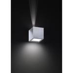 LED-wandlamp Cub Led Aluminium/plexiglas - 1 lichtbron