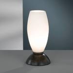 Lampe halogène Joy Verre dépoli / Acier - 1 ampoule - Marron